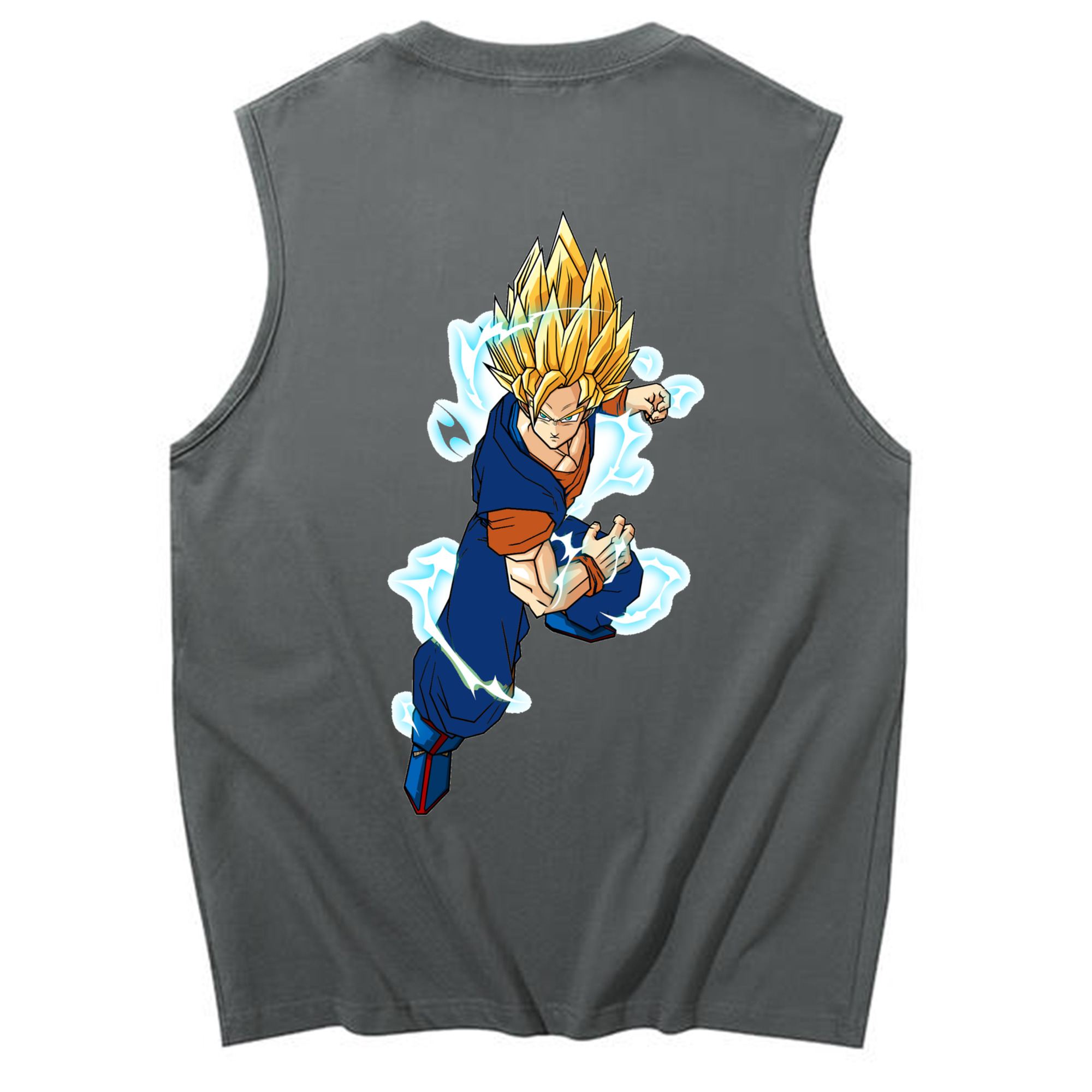 （画像用） ドラゴンボール 孫 悟飯（そんごはん）DRAGON BALL Son Gohan コットン100％タンクトップ（背面プリント）